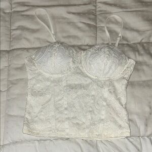 Elegant Lace Bustier Top